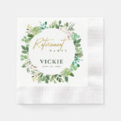 Sukkuläre Kräne Wasserfarbenversorgung Serviette (Vorderseite)