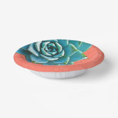 Sukkuläre Orangensäule Pappteller (Gewinkelt)