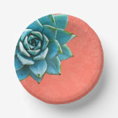 Sukkuläre Orangensäule Pappteller (Vorderseite)