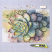 Sukkuläre Pflanze Blumendekoupage Wasserfarbe Seidenpapier (Handwerk)
