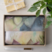 Sukkuläre Pflanze Blumendekoupage Wasserfarbe Seidenpapier (Geschenk)