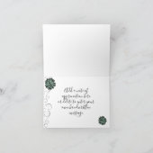 Sukkuläre Pflanze Danke Karte (Innenseite)