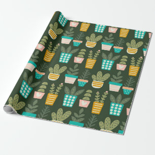 Sukkuläre Pflanze Geschenkpapier