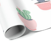 Sukkuläre Pflanze Geschenkpapier (Rolleneckpunkt)
