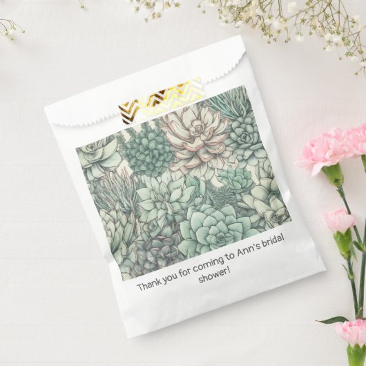 Sukkuläre Pflanze Grüne Geburtstagspartei Geschenktütchen (Versiegelt)