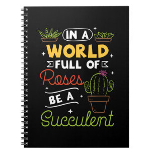 Sukkuläre Pflanze Notizblock