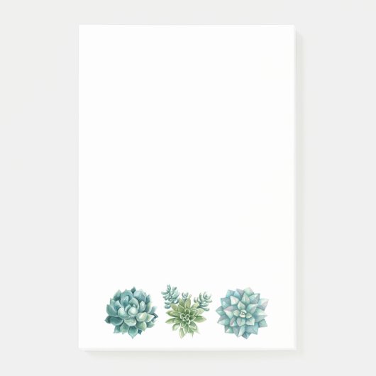 Sukkuläre Pflanze Post-it Klebezettel (Vorderseite)