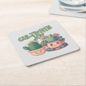 Sukkuläre Pflanze Rechteckiger Pappuntersetzer (angewinkelt)