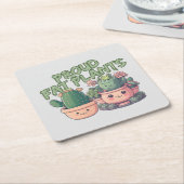 Sukkuläre Pflanze Rechteckiger Pappuntersetzer (angewinkelt)