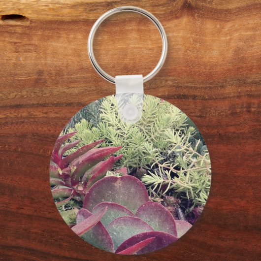 Sukkuläre Pflanze Schlüsselanhänger (Vorderseite)