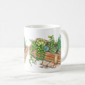 Sukkuläre Planterbox Kaffeetasse (VorderseiteRechts)