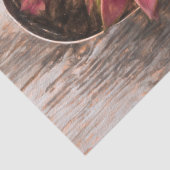 Sukkuläre rustikale Vintag rosa Botanische Dekoupa Seidenpapier (Detail)