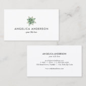 Sukkuläre Visitenkarte (Vorne/Hinten)