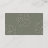 Sukkuläre Visitenkarte | Apothekerischer Stil (Rückseite)