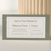 Sukkuläre Visitenkarte | Apothekerischer Stil