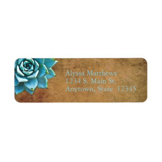 Sukkuläre Wasserfarbe Rustikale Braun (Vorne)