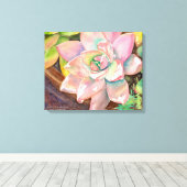 Sukkuläre Wasserfarbe von Debra Lee Baldwin Leinwanddruck (Insitu (Holzboden))