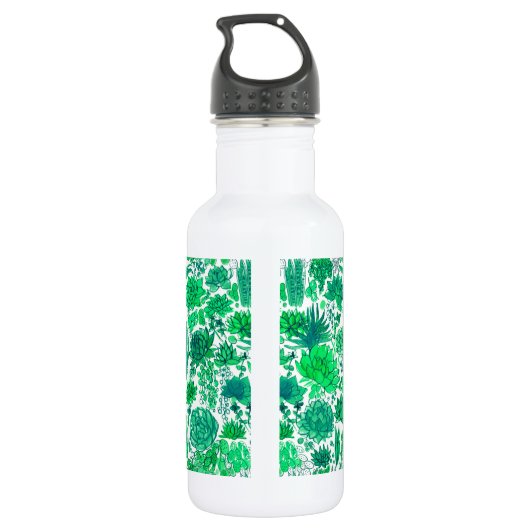 Sukkulärer Garten Edelstahlflasche (Rückseite)