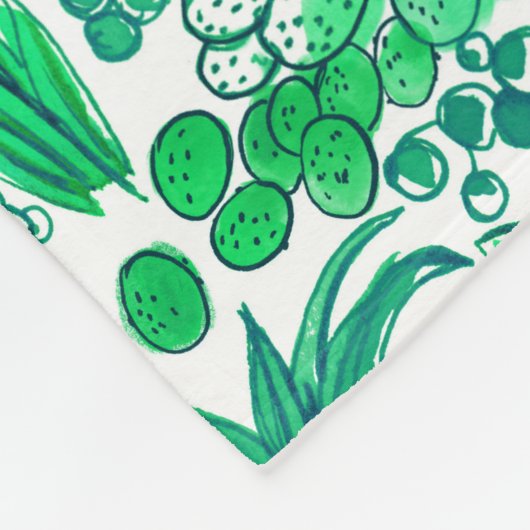 Sukkulärer Garten Fleecedecke (Ecke)