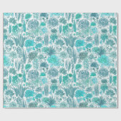 Sukkulärer Garten Geschenkpapier (Flach)