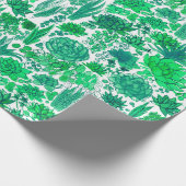 Sukkulärer Garten Geschenkpapier (Ecke)