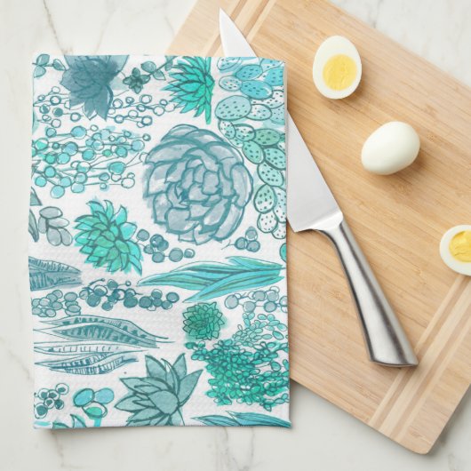 Sukkulärer Garten Geschirrtuch (Viertel Falte)