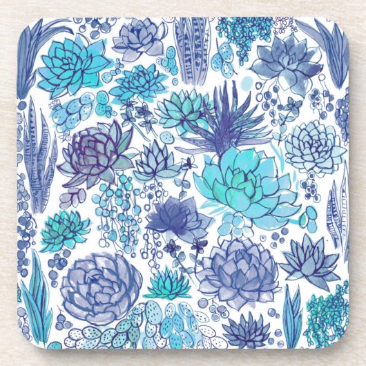 Sukkulärer Garten Getränkeuntersetzer (Vorderseite)