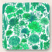 Sukkulärer Garten Getränkeuntersetzer (Vorderseite)