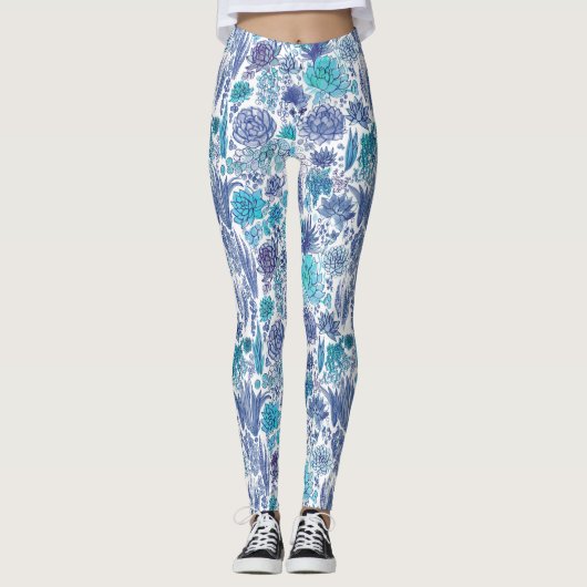 Sukkulärer Garten Leggings (Vorderseite)