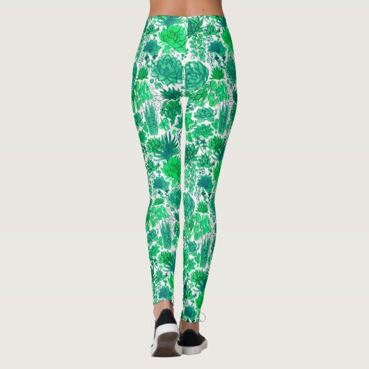 Sukkulärer Garten Leggings (Rückseite)