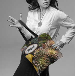 Sukkulärer Garten Ozean Personalisiert Tasche