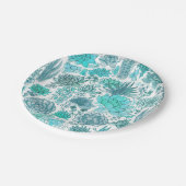 Sukkulärer Garten Pappteller (Schrägansicht)