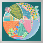 Sukkulärer Garten Poster (Vorne)