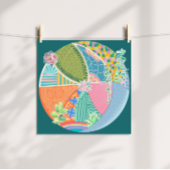 Sukkulärer Garten Poster