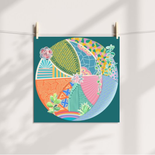 Sukkulärer Garten Poster