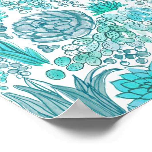 Sukkulärer Garten Poster (Ecke)