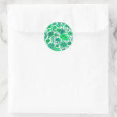 Sukkulärer Garten Runder Aufkleber (Tasche)