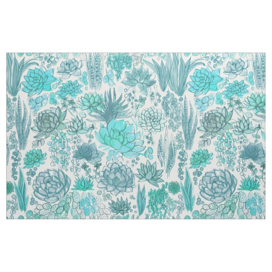 Sukkulärer Garten Stoff (Fat Quarter (45,7 x 55,9 cm))