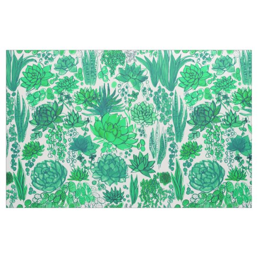 Sukkulärer Garten Stoff (Fat Quarter (45,7 x 55,9 cm))
