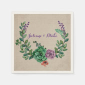 Sukkulärer Kranz Serviette (Vorderseite)