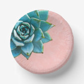 Sukkuläres Aquarellpinsel Pappteller (Vorderseite)