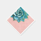 Sukkuläres Aquarellpinsel Serviette (Ecke)