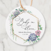 Sukkuläres Baby in Bloom Pflanze Gefallen Geschenkanhänger (Vorderseite)