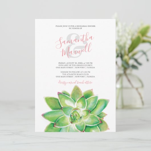 Sukkuläres Blätter Probe Abendessen (Stehend Vorderseite)