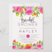 Sukkuläres botanisches Brautparty Einladung (Vorderseite)