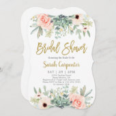 Sukkuläres Brautparty Einladung (Vorne/Hinten)