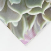 Sukkuläres Echeverias und Rose Fleece Blanket (Ecke)