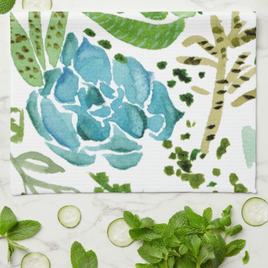 Sukkuläres Feld I Geschirrtuch (Gefaltet)