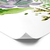 Sukkuläres Feld I Poster (Ecke)