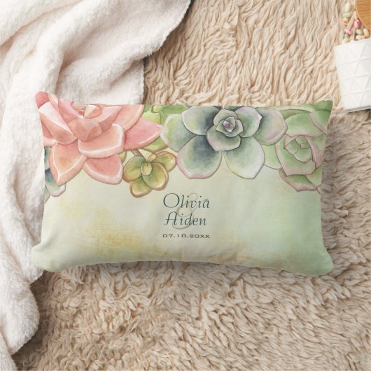 Sukkuläres Hochzeitskissen Lendenkissen (Decke)